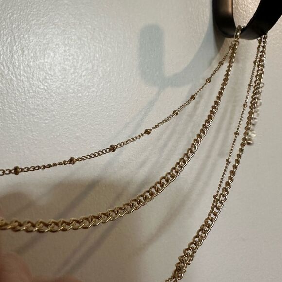 Double Layer Gold Necklace - Picture 3 of 3